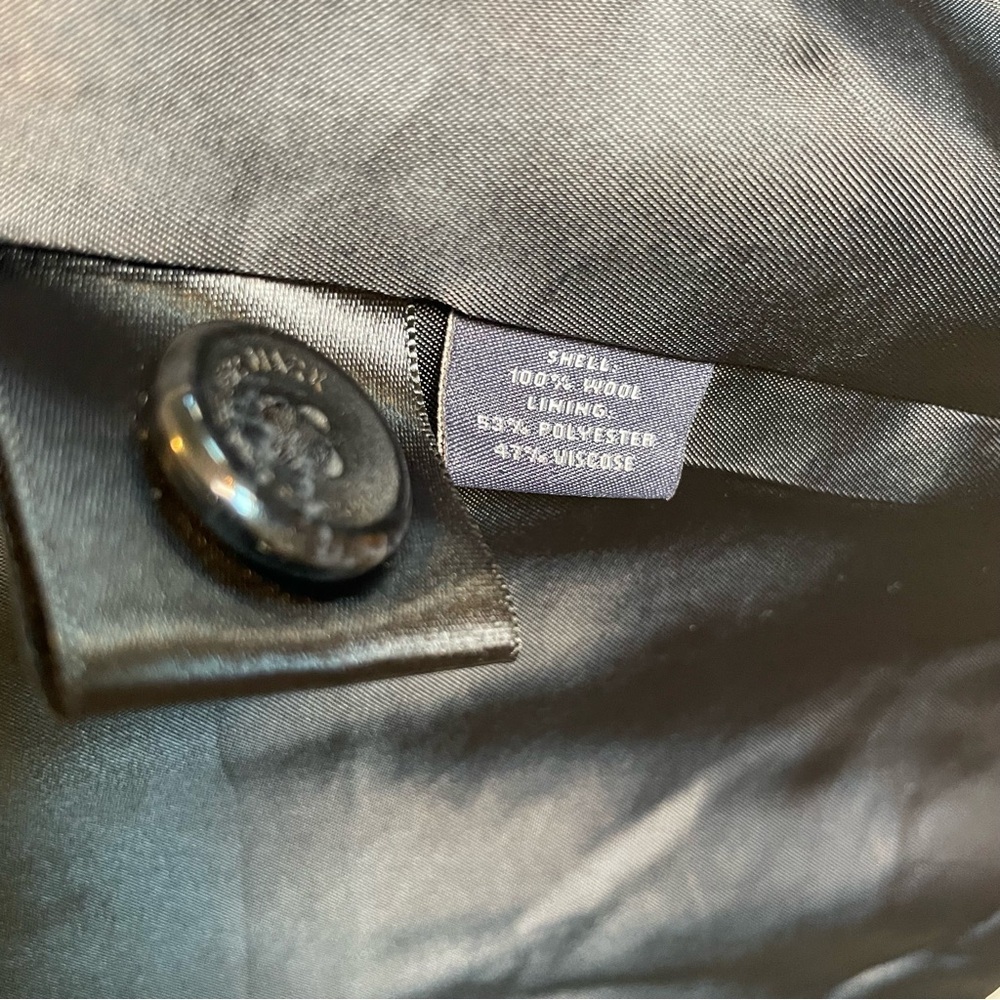 Hart Schaffner Marx 100% Wool Field Military Jacket Gray M NWOT - Picture 8 of 11